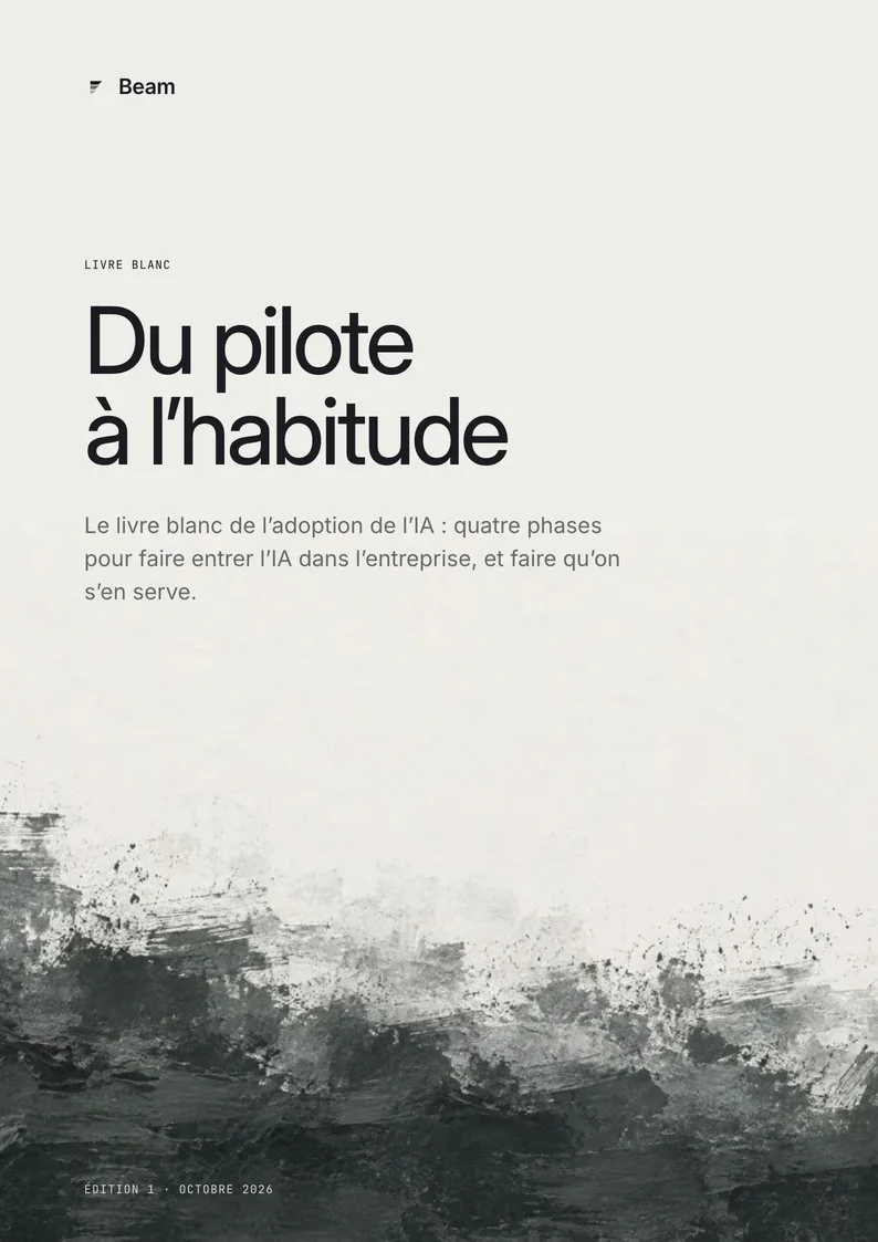 La couverture du livre blanc